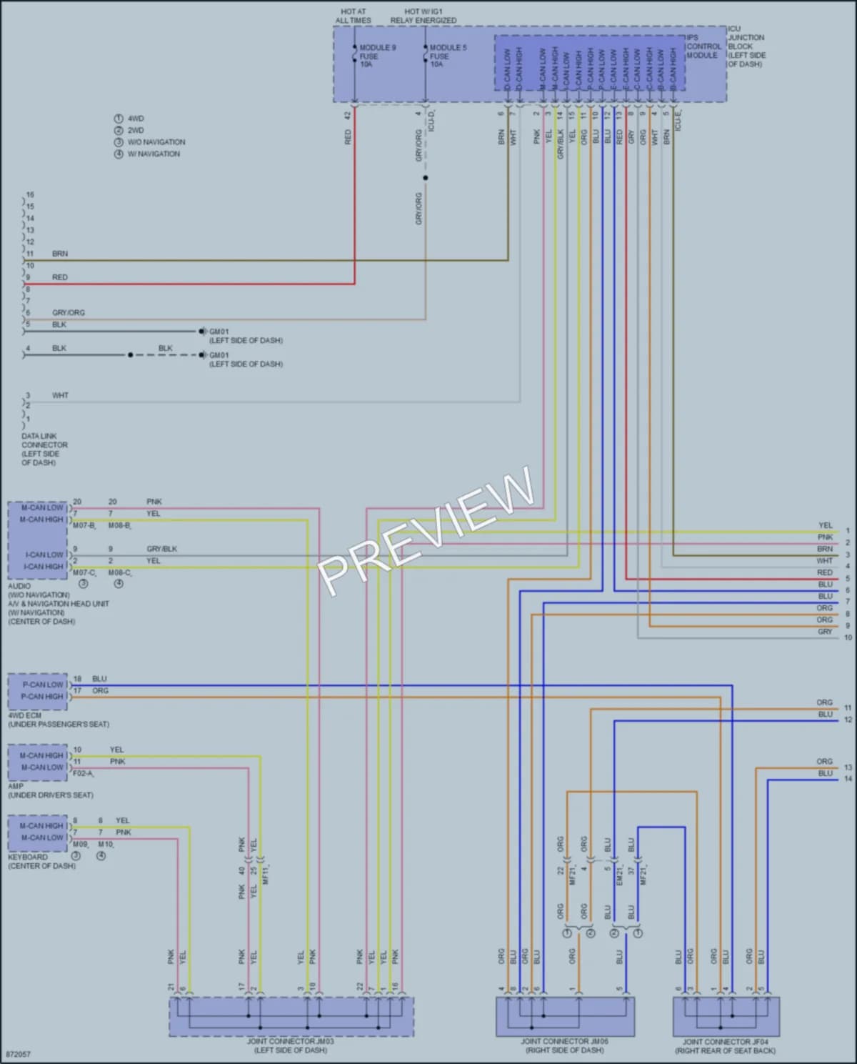 2024 Hyundai SantaCruz Computer Data Lines wiring diagram preview