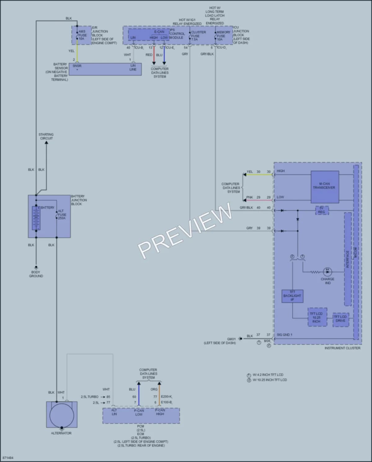 2024 Hyundai SantaCruz Starting Charging wiring diagram preview