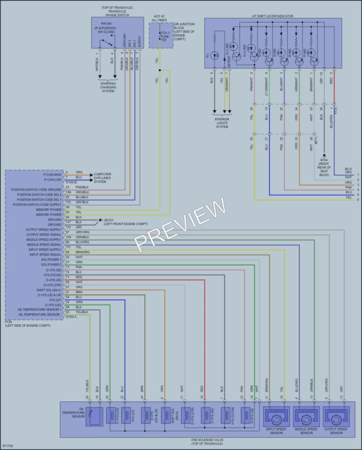 2024 Hyundai SantaCruz Transmission wiring diagram preview