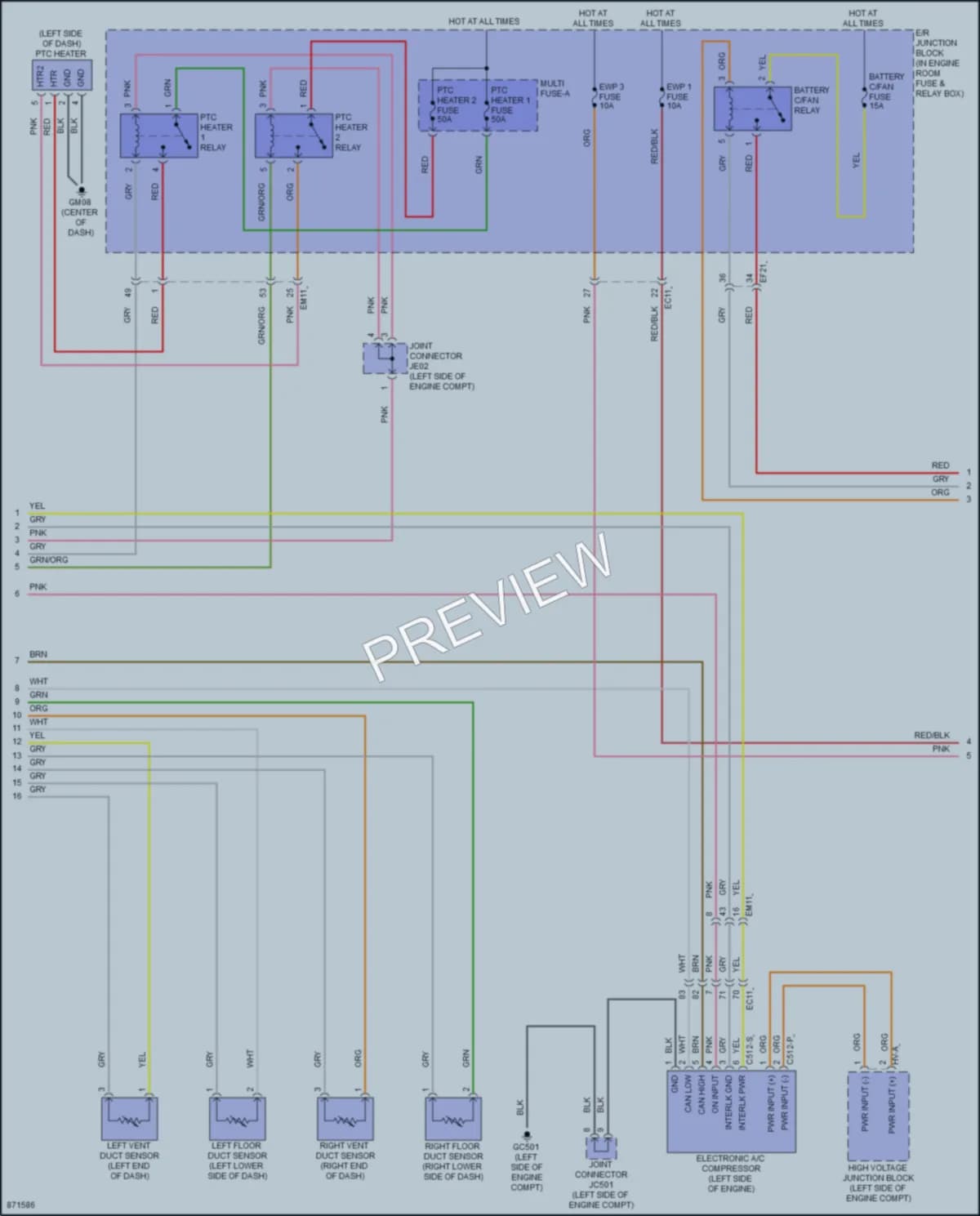 2024 Hyundai Sonata Air Conditioning wiring diagram preview
