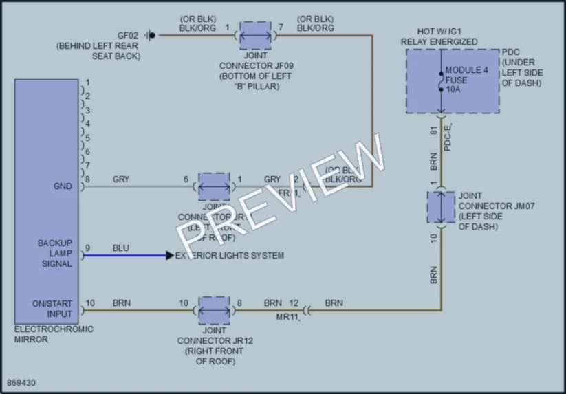 2024 Hyundai Sonata Power Mirrors wiring diagram preview