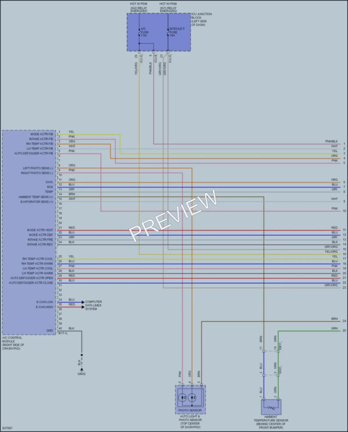 2024 Hyundai Tucson Air Conditioning wiring diagram preview
