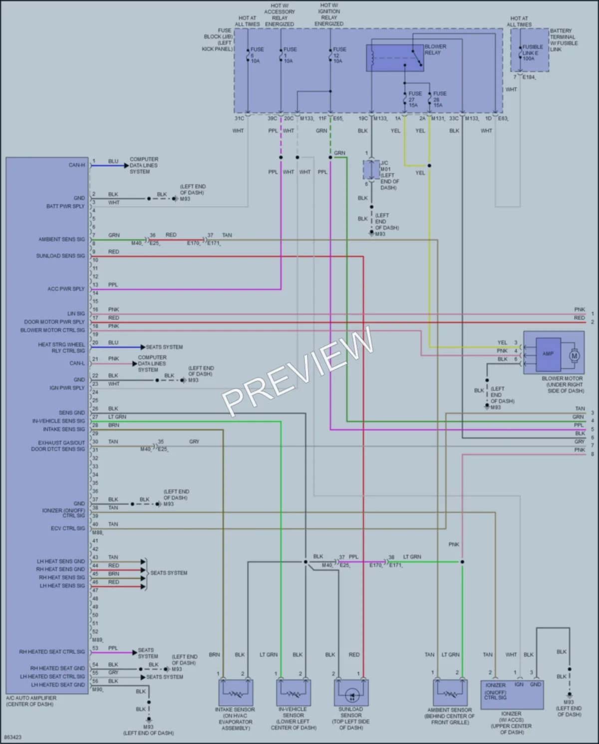 2024 Infiniti Q50 Air Conditioning wiring diagram preview