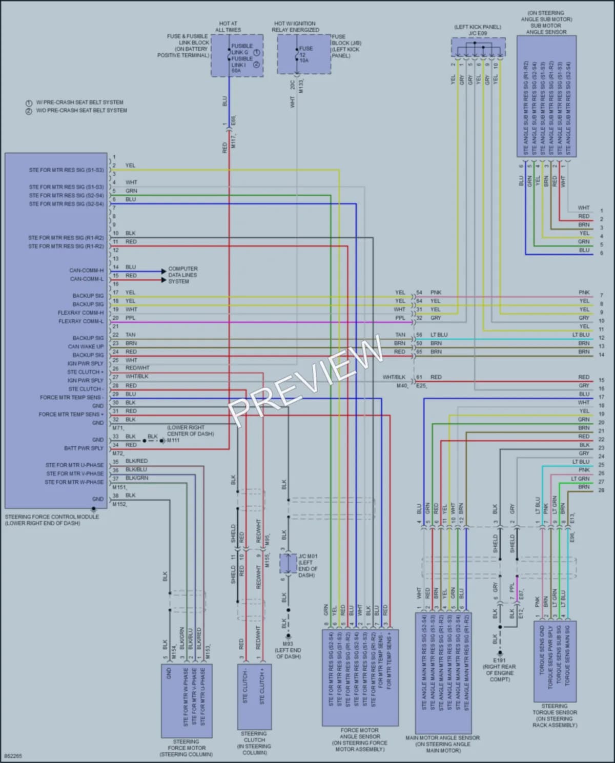 2024 Infiniti Q50 Electronic Power Steering wiring diagram preview
