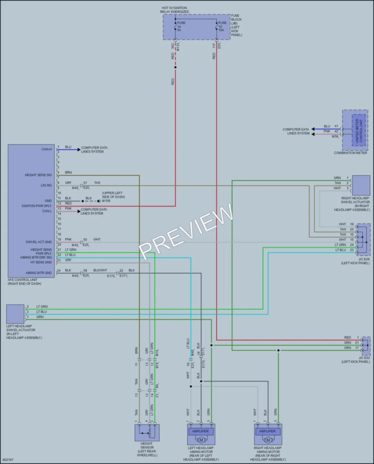 2024 Infiniti Q50 Headlights wiring diagram preview