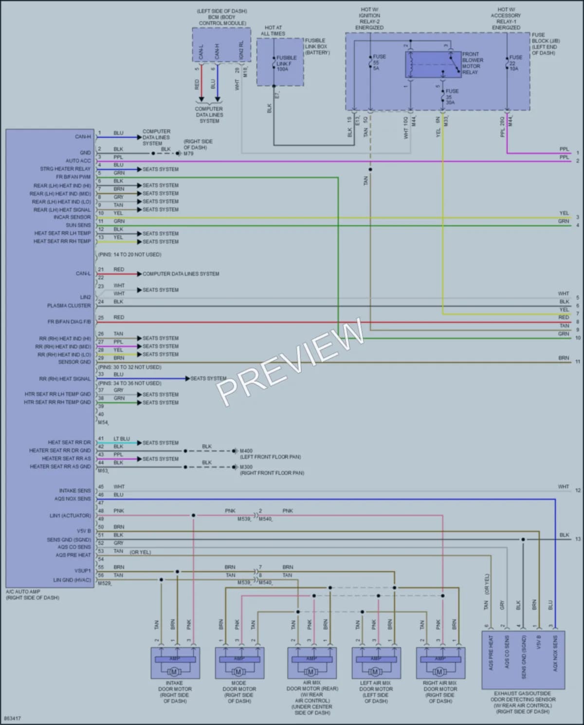 2024 Infiniti QX50 Air Conditioning wiring diagram preview