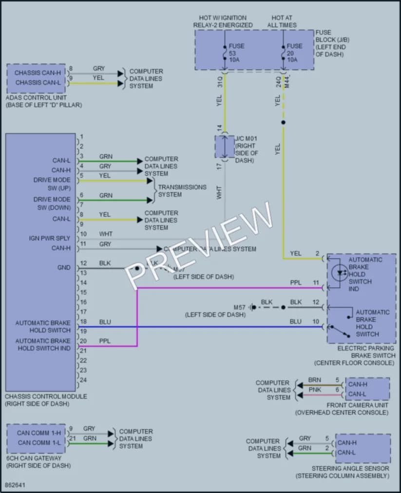 2024 Infiniti QX50 Electronic Suspension wiring diagram preview