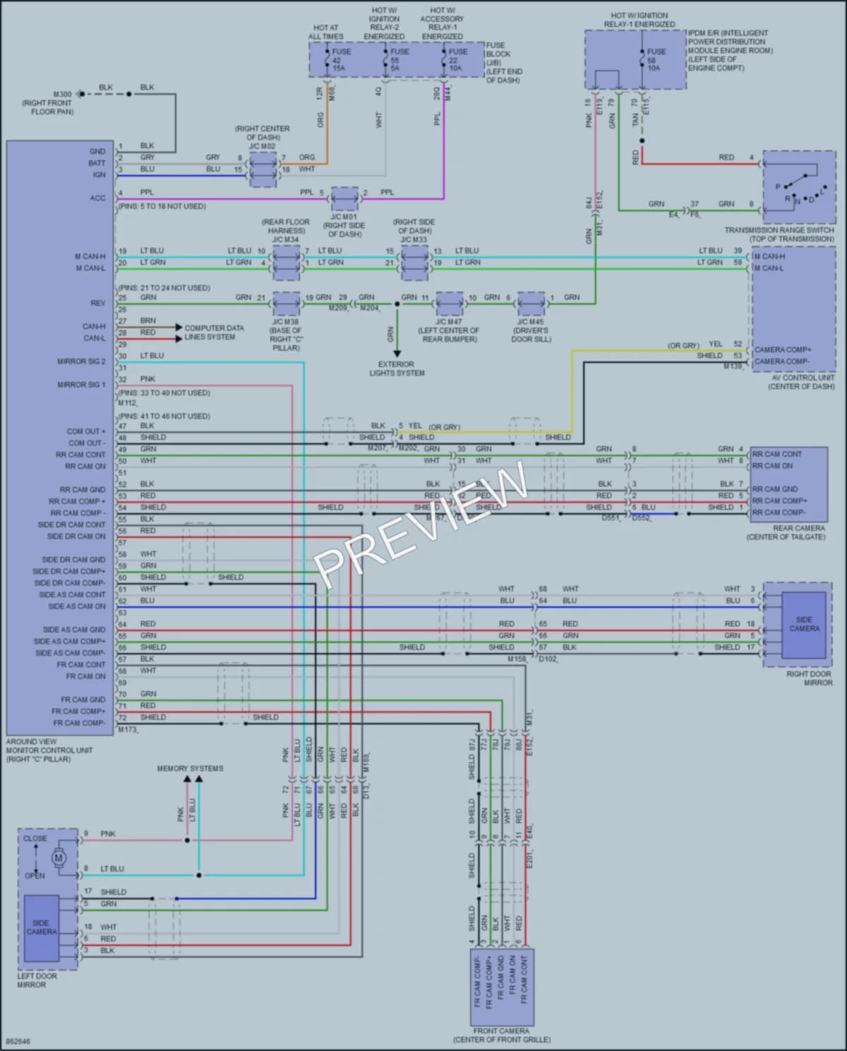 2024 Infiniti QX50 Navigation wiring diagram preview