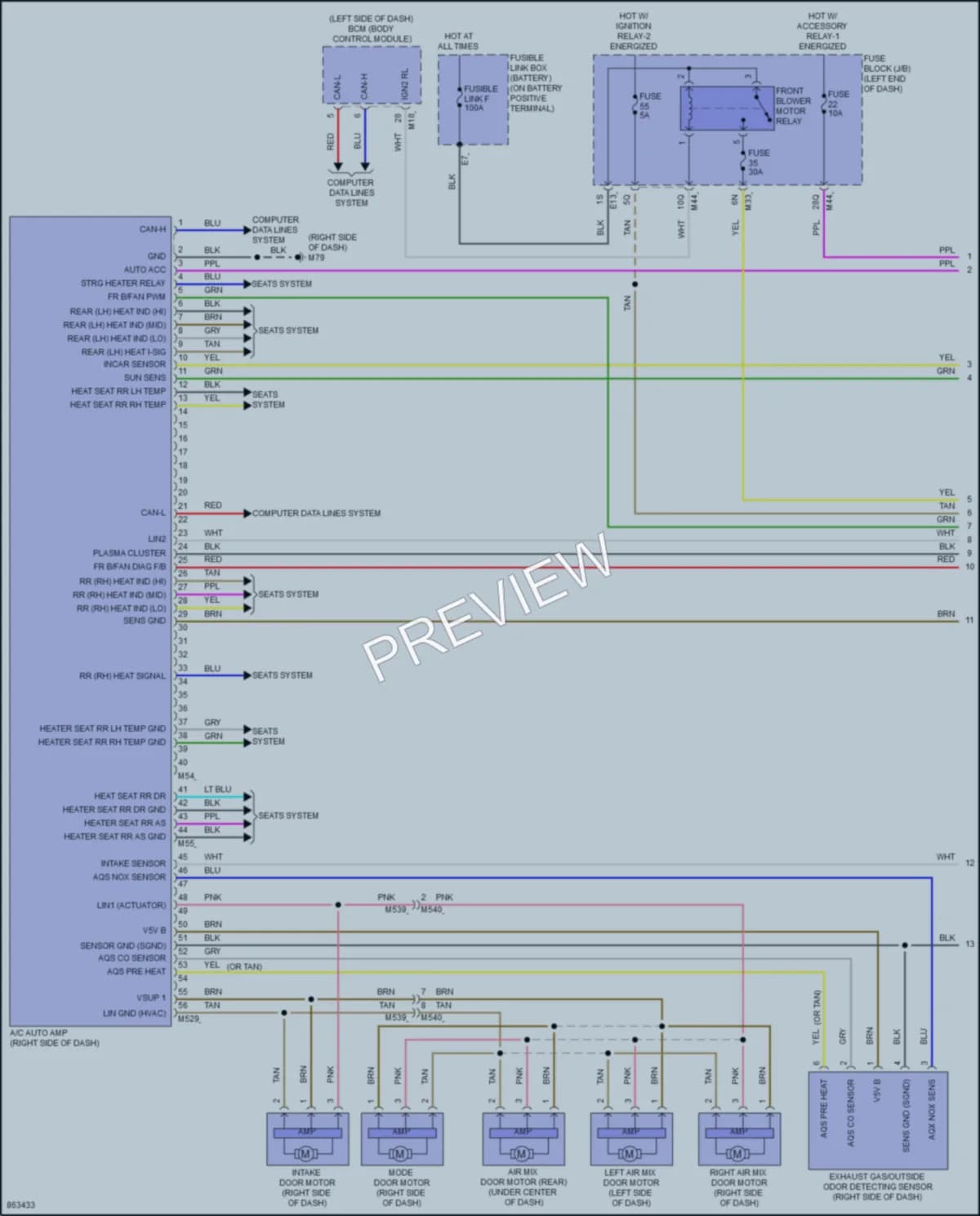 2024 Infiniti QX55 Air Conditioning wiring diagram preview