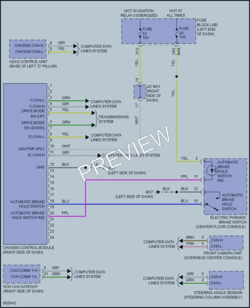 2024 Infiniti QX55 Electronic Suspension wiring diagram preview