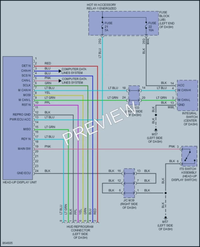 2024 Infiniti QX55 Instrument Cluster wiring diagram preview