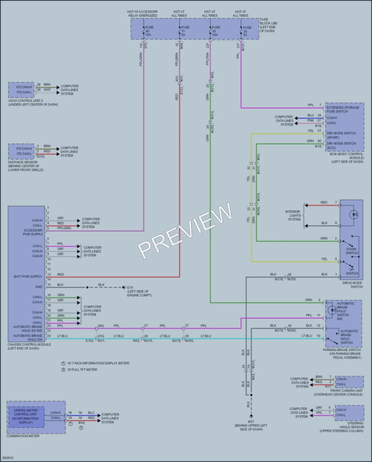 2024 Infiniti QX60 Electronic Suspension wiring diagram preview