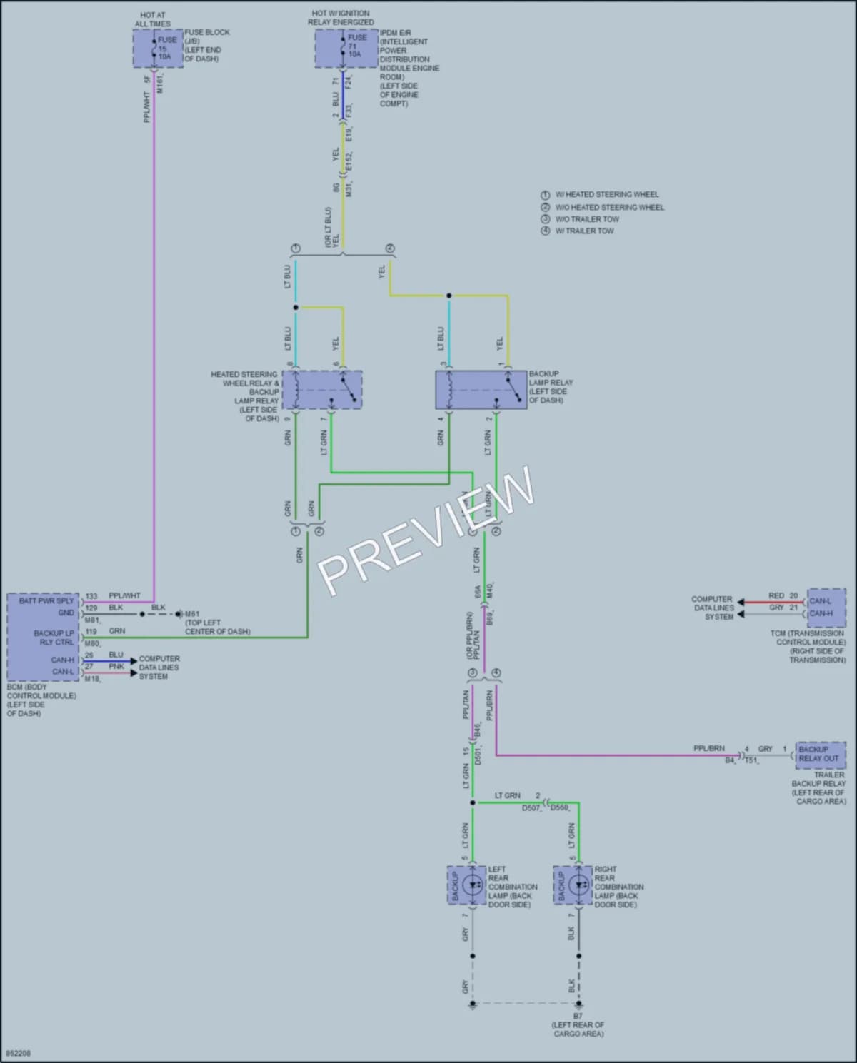 2024 Infiniti QX60 Exterior Lights wiring diagram preview