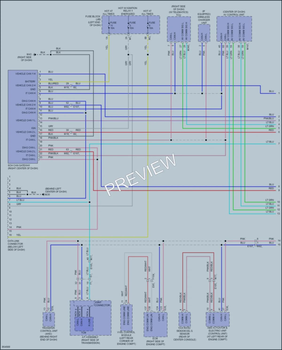 2024 Infiniti QX80 Computer Data Lines wiring diagram preview