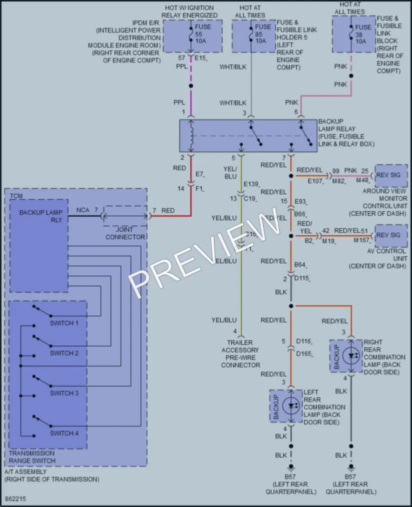 2024 Infiniti QX80 Exterior Lights wiring diagram preview