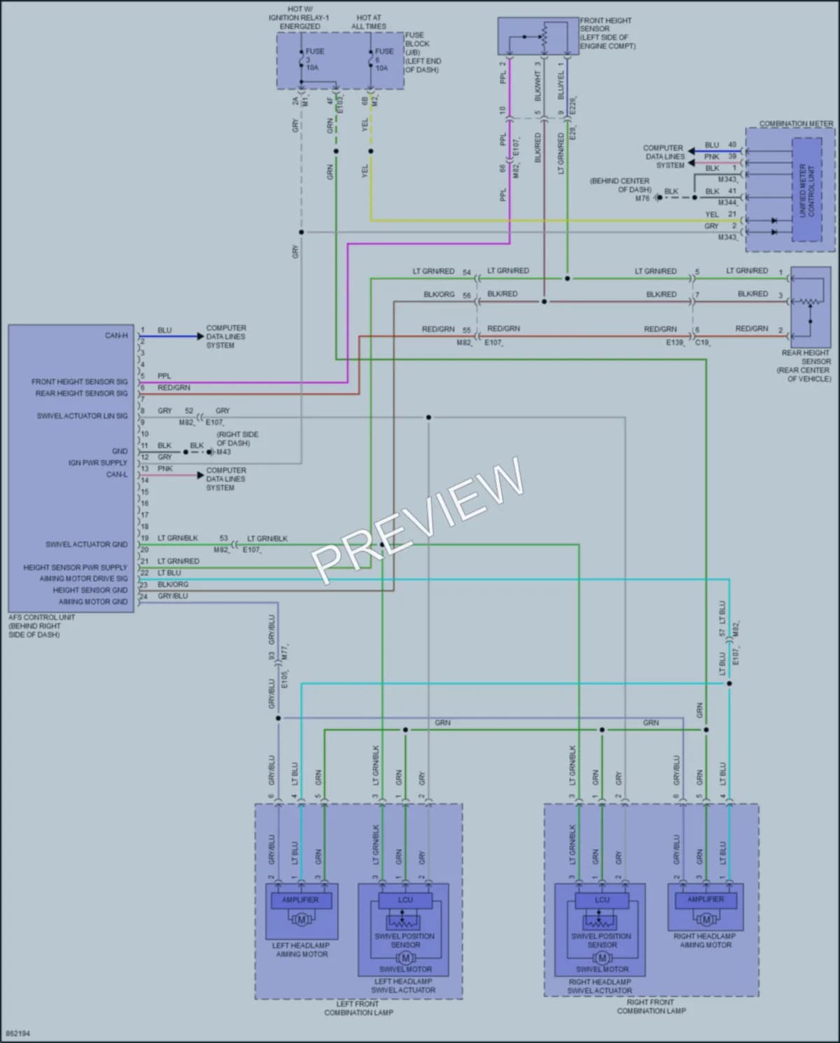 2024 Infiniti QX80 Headlights wiring diagram preview
