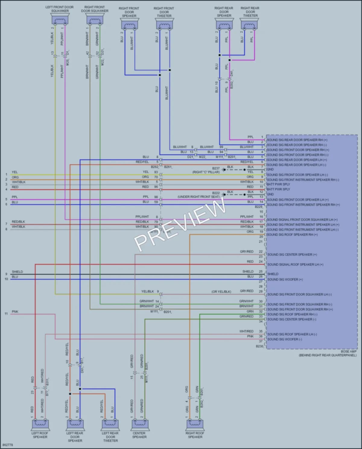 2024 Infiniti QX80 Radio wiring diagram preview