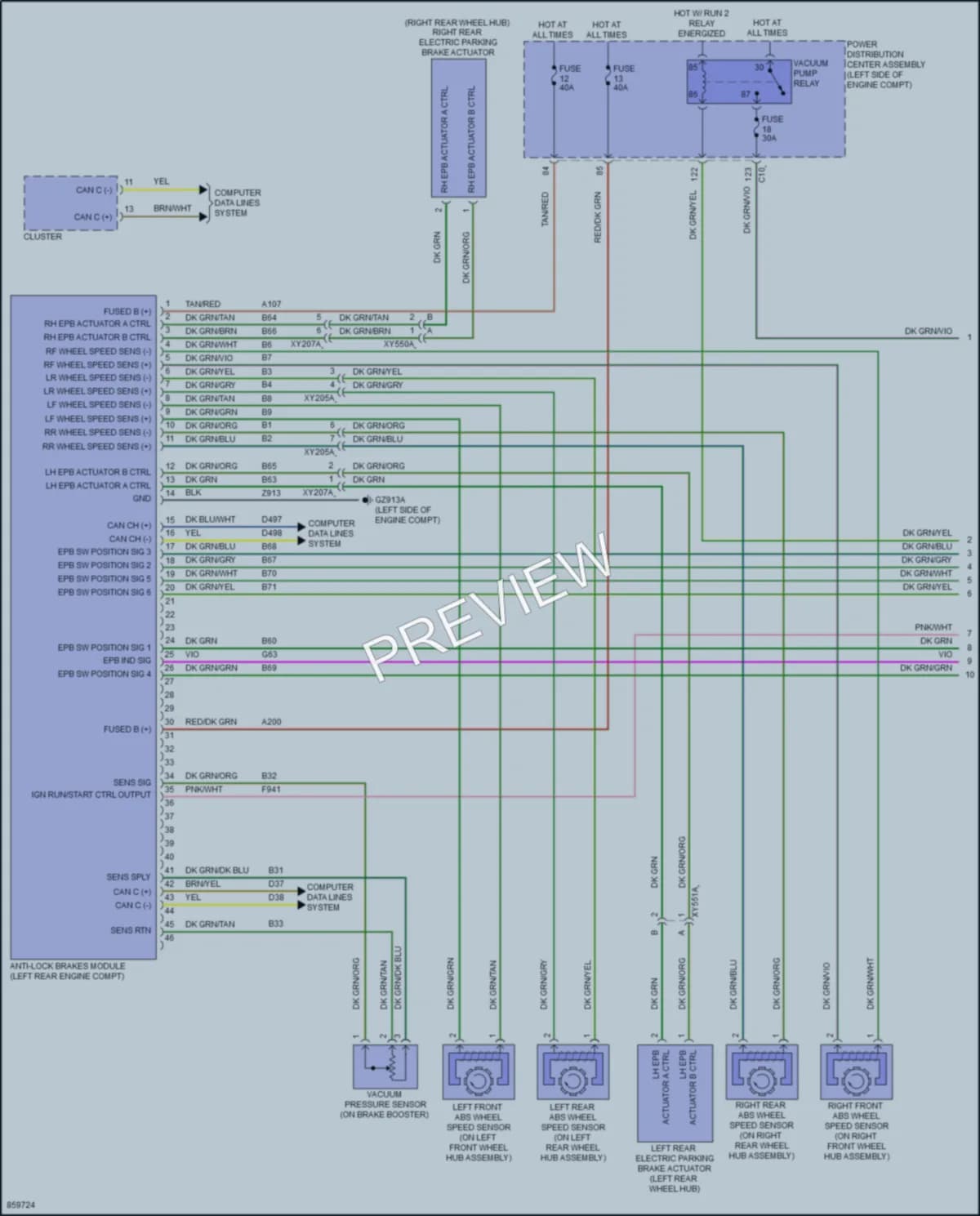 2024 Jeep Compass Anti Lock Brakes Wiring Diagrams protected preview