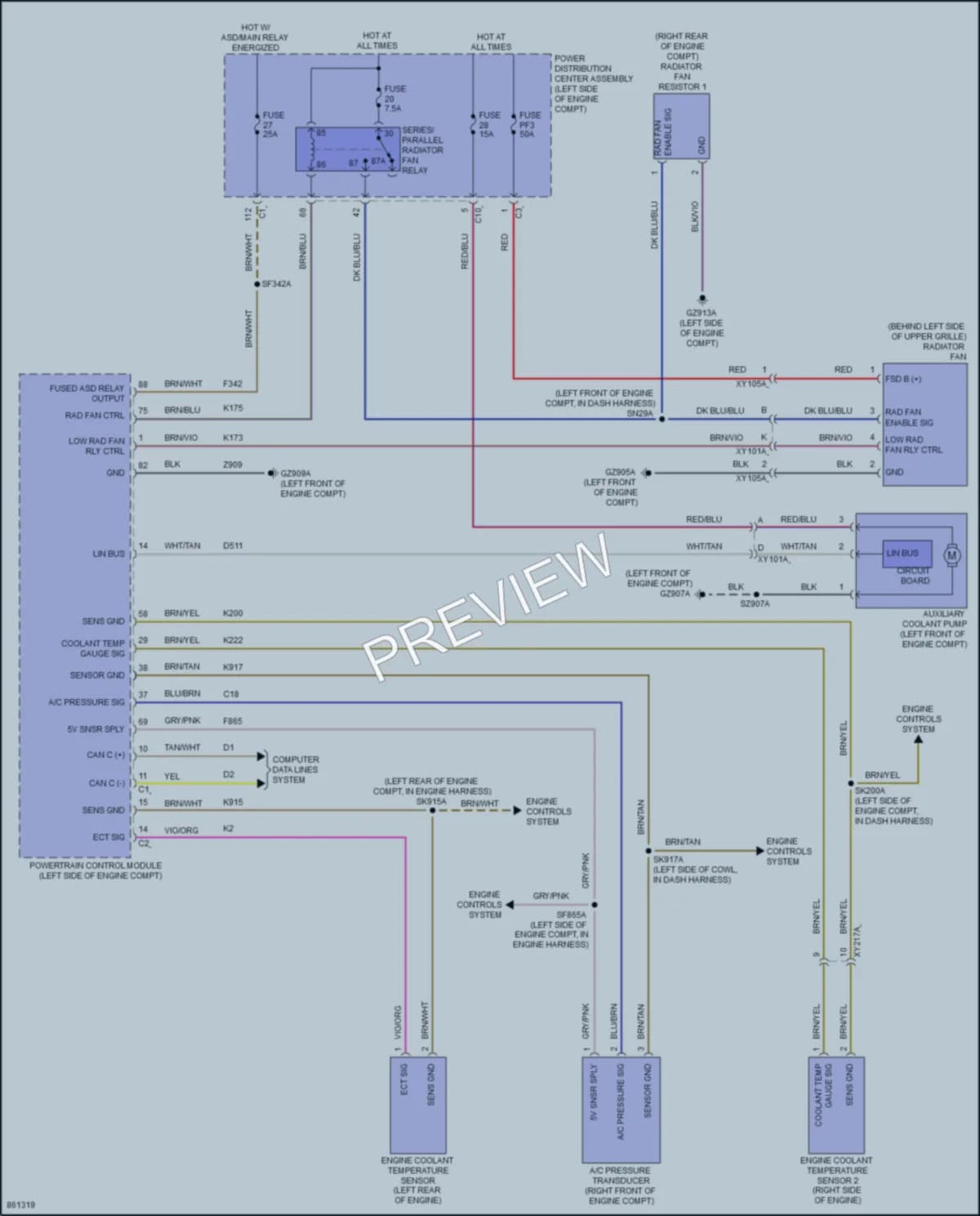 2024 Jeep Compass Cooling Fan Wiring Diagrams protected preview