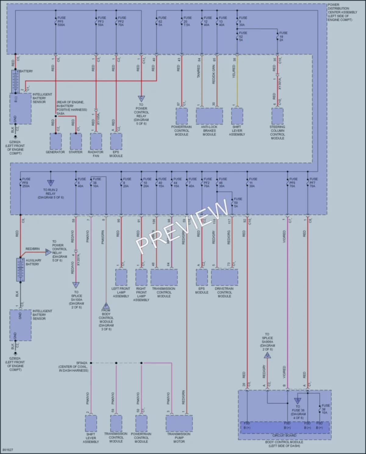 2024 Jeep Compass Power Distribution wiring diagram preview