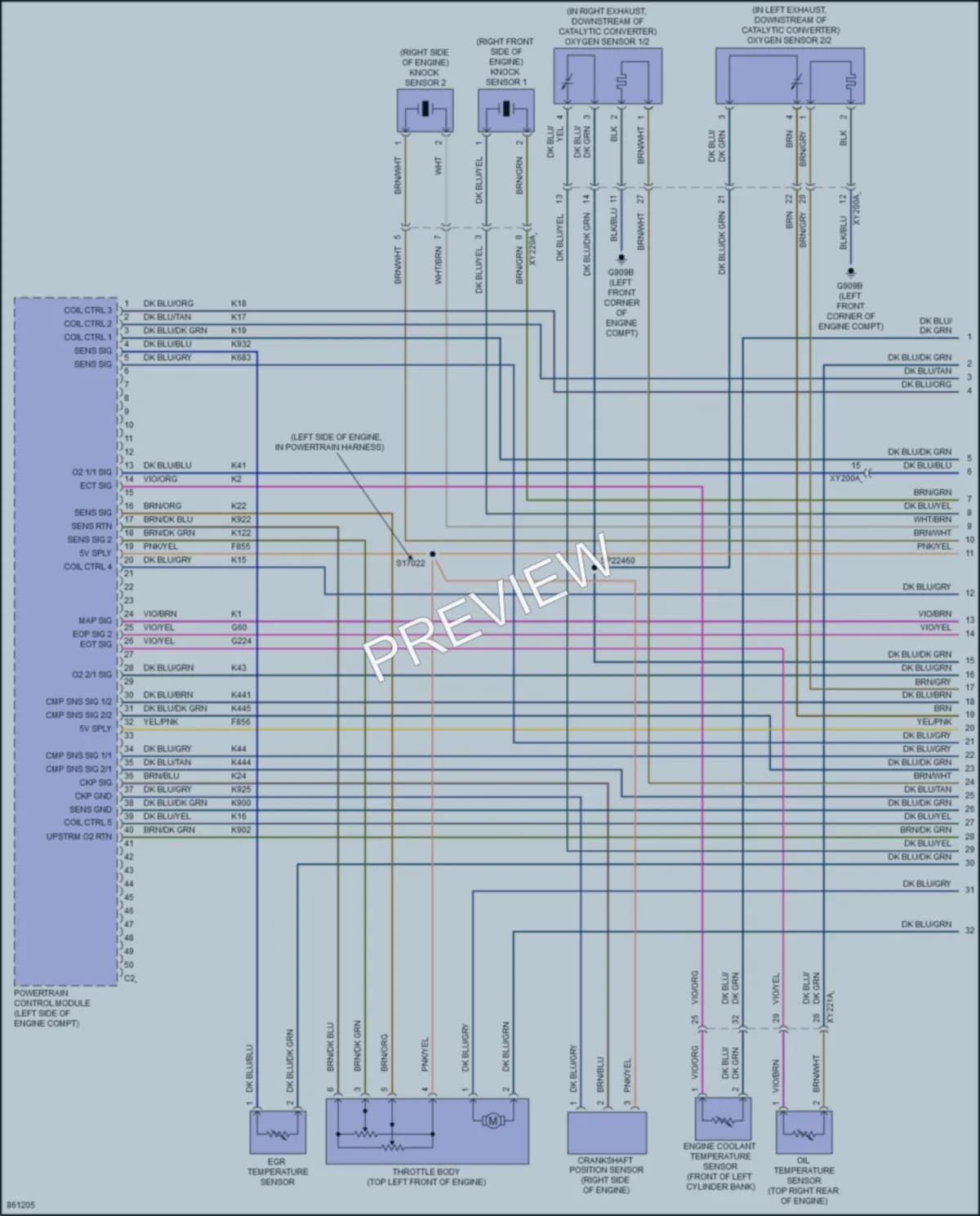 2024 Jeep Gladiator Engine Performance wiring diagram preview