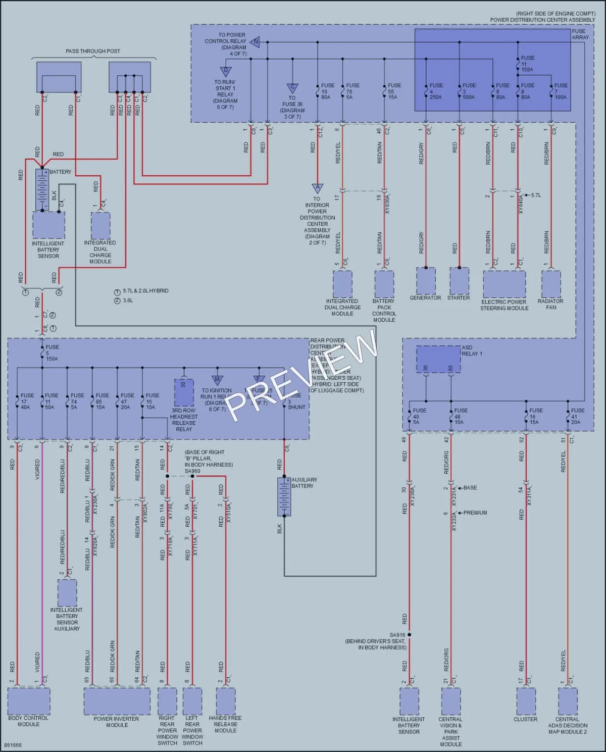 2024 Jeep GrandCherokee4XE Power Distribution wiring diagram preview
