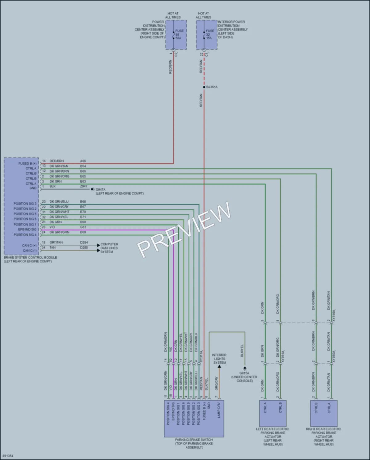 2024 Jeep GrandCherokee4XE Shift Interlock wiring diagram preview