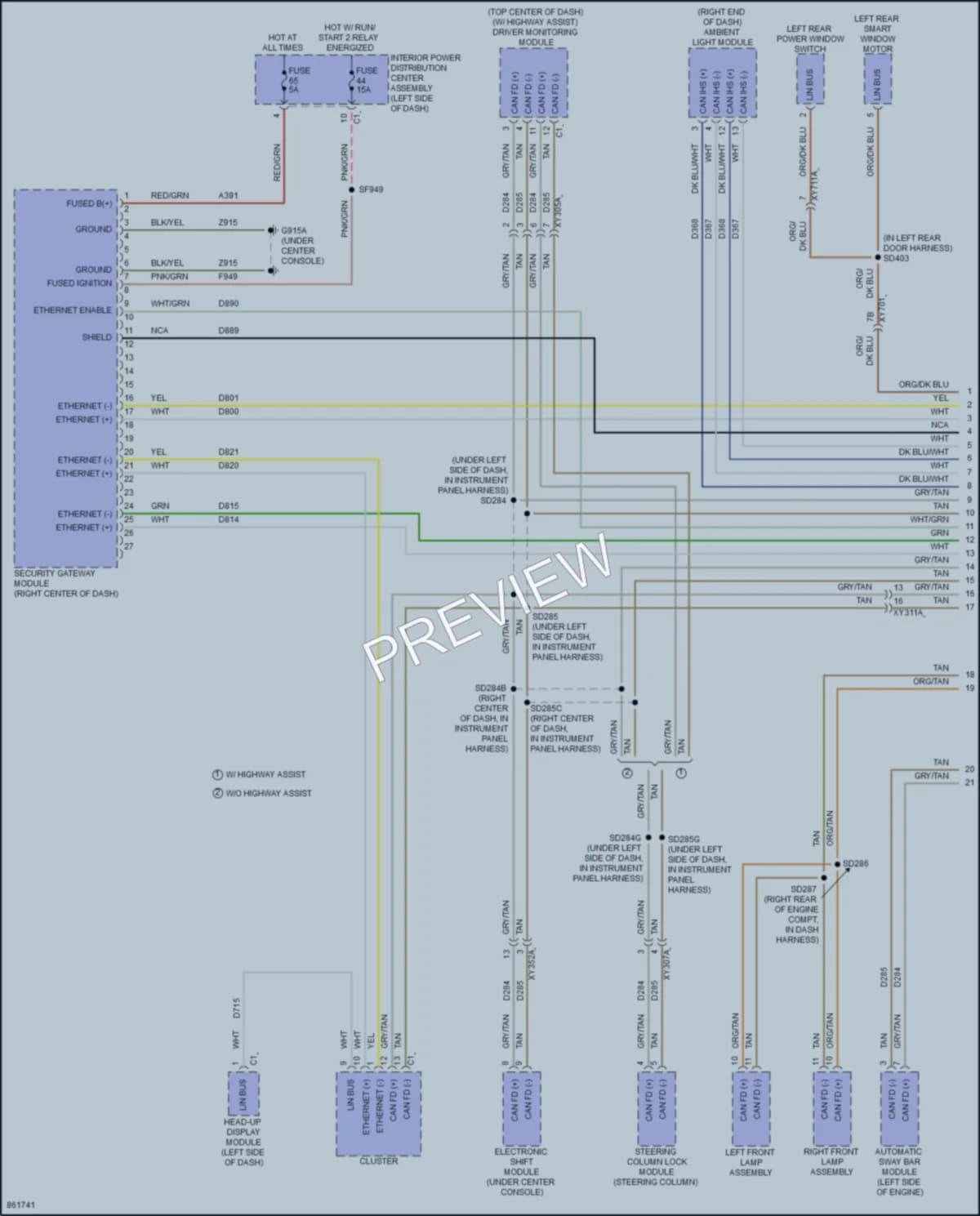 2024 Jeep GrandCherokeeL Computer Data Lines wiring diagram preview