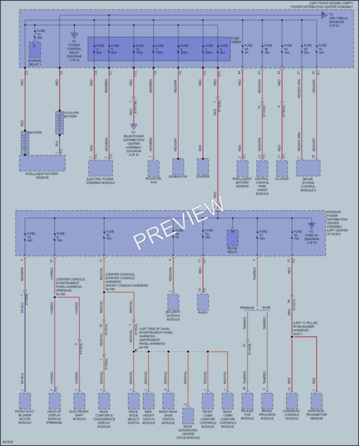 2024 Jeep GrandWagoneerL Power Distribution wiring diagram preview