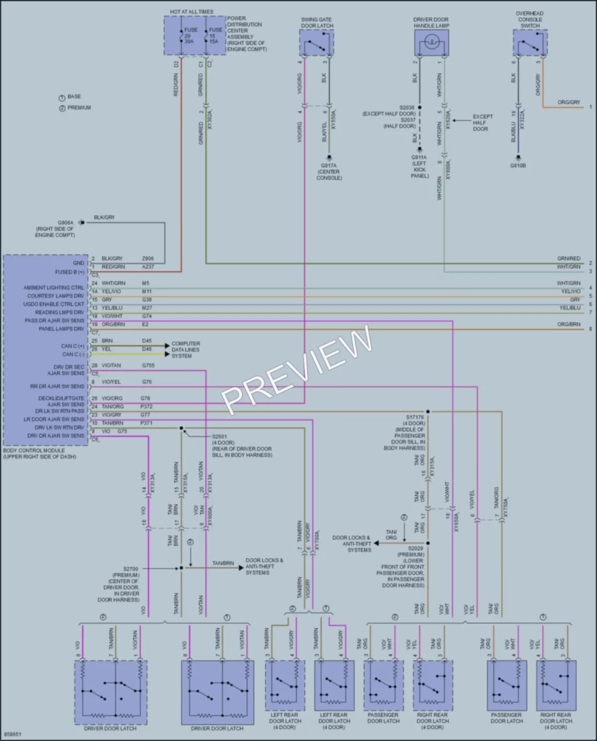 2024 Jeep Wrangler Interior Lights wiring diagram preview