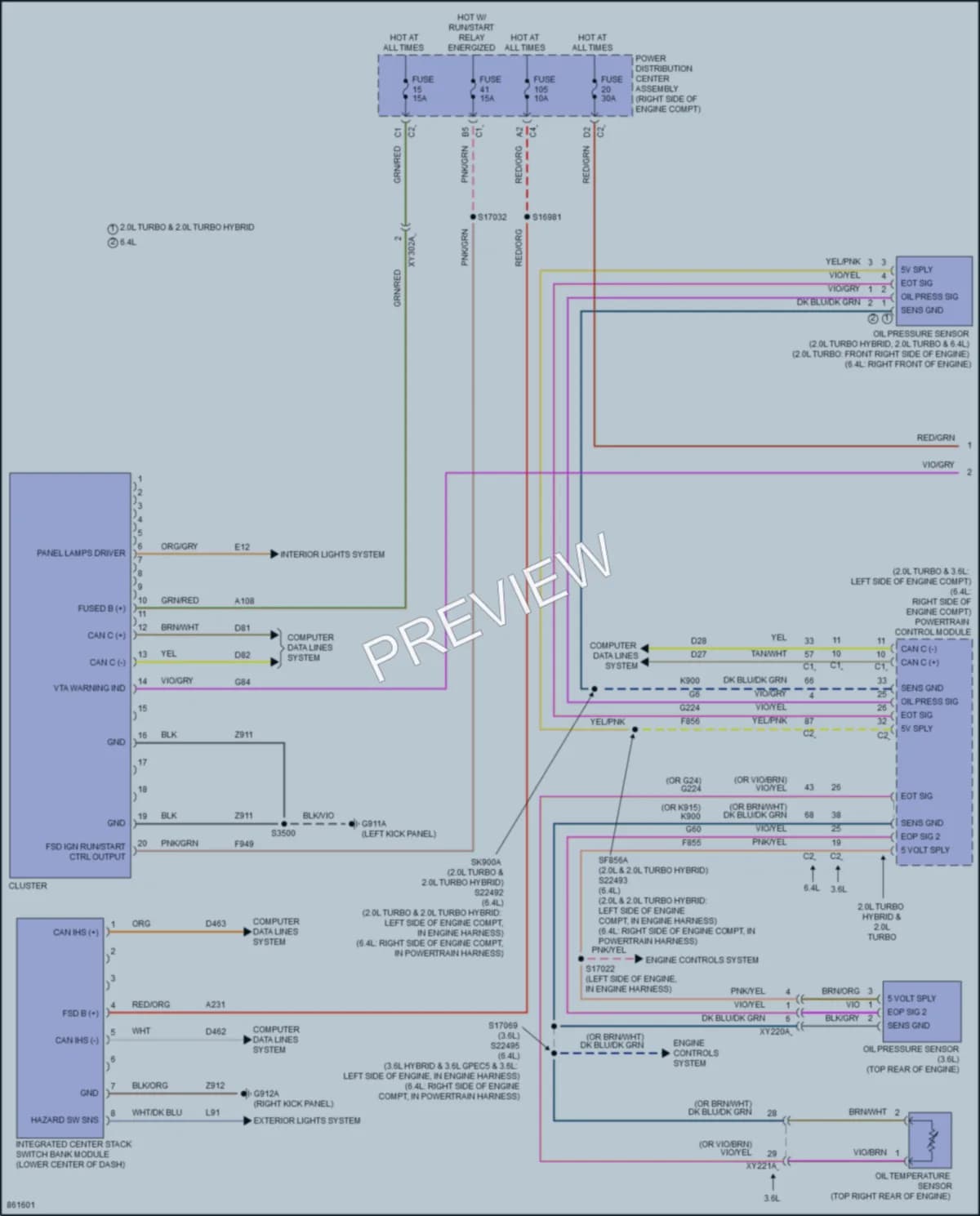 2024 Jeep WranglerUnlimited Instrument Cluster wiring diagram preview