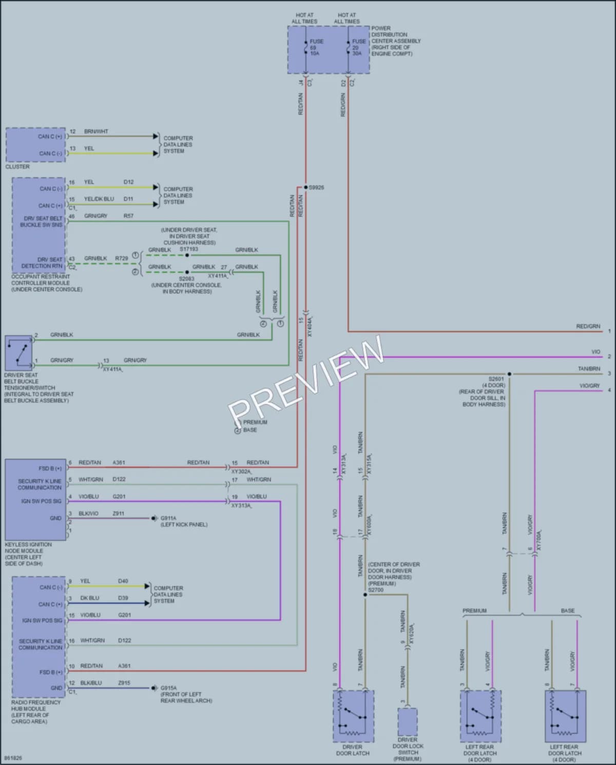 2024 Jeep WranglerUnlimited Warning Systems wiring diagram preview