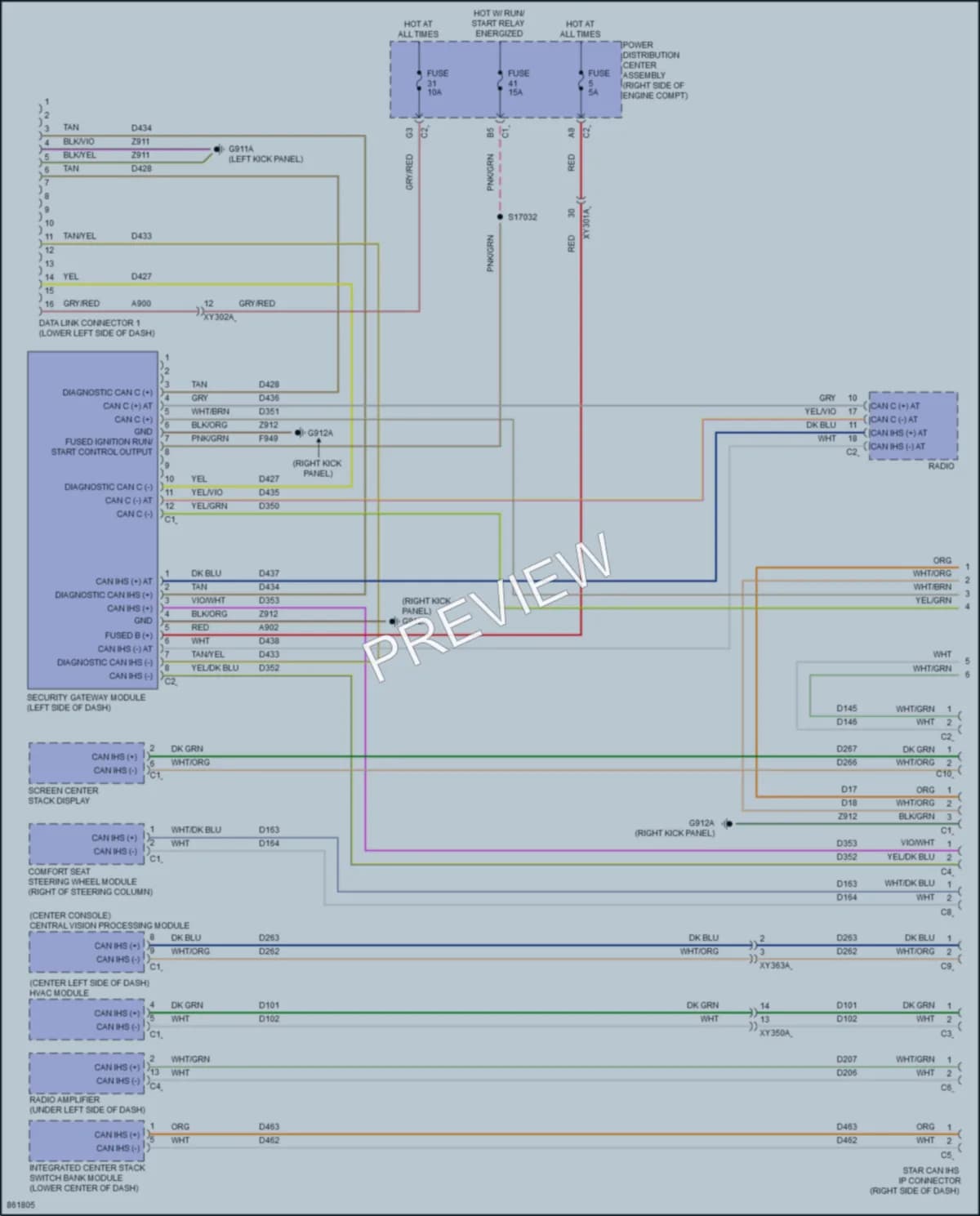 2024 Jeep WranglerUnlimited4XE Computer Data Lines wiring diagram preview