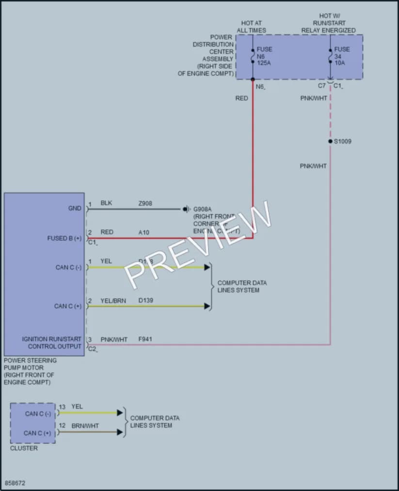 2024 Jeep WranglerUnlimited4XE Electronic Power Steering wiring diagram preview