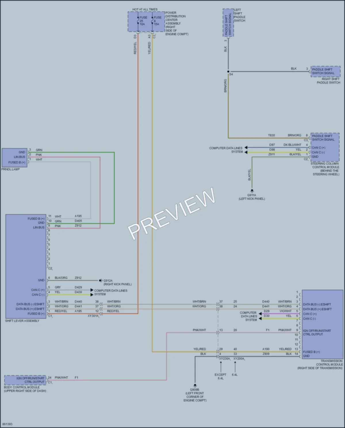 2024 Jeep WranglerUnlimited4XE Transmission wiring diagram preview