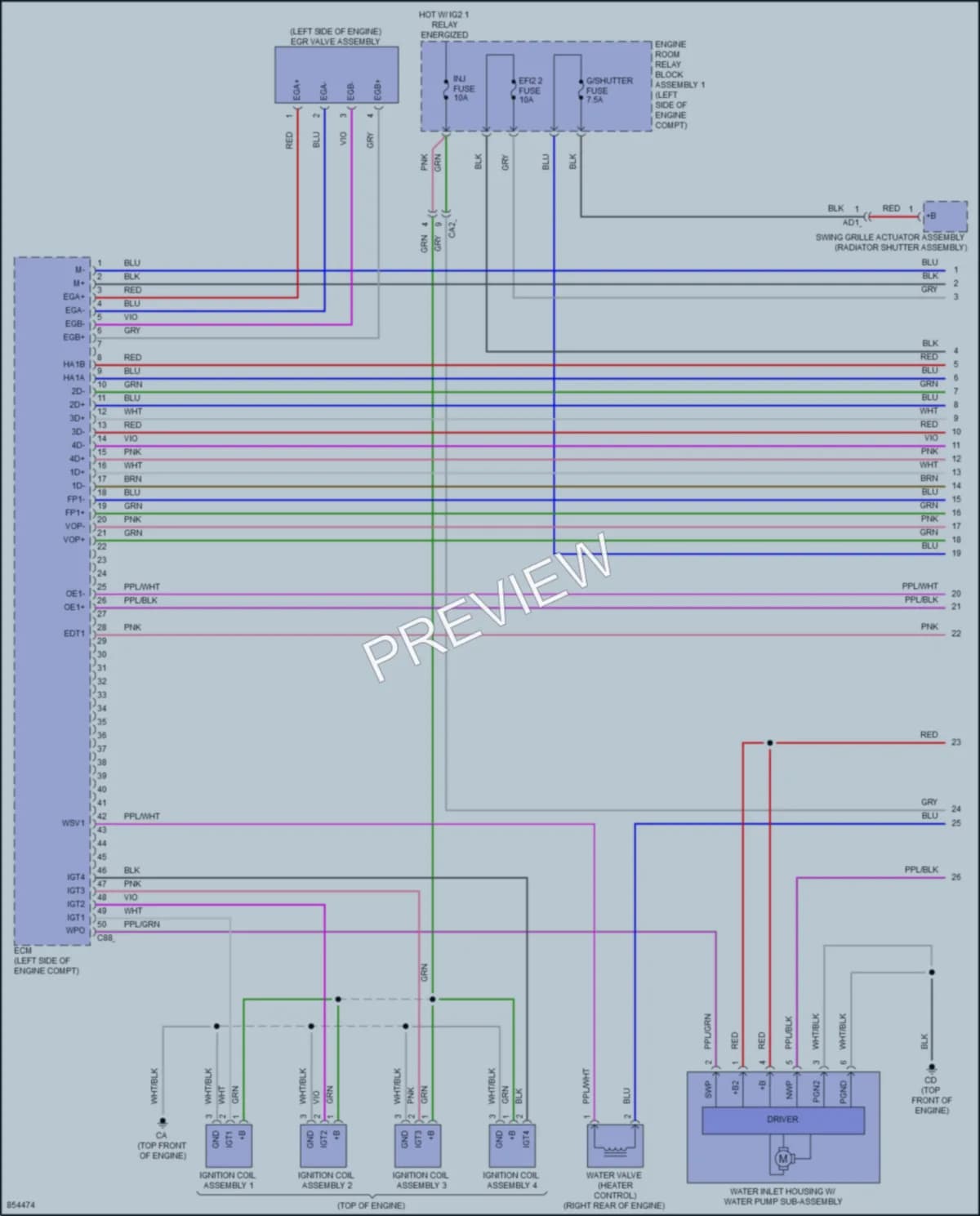 2024 Lexus ES300h Engine Performance wiring diagram preview