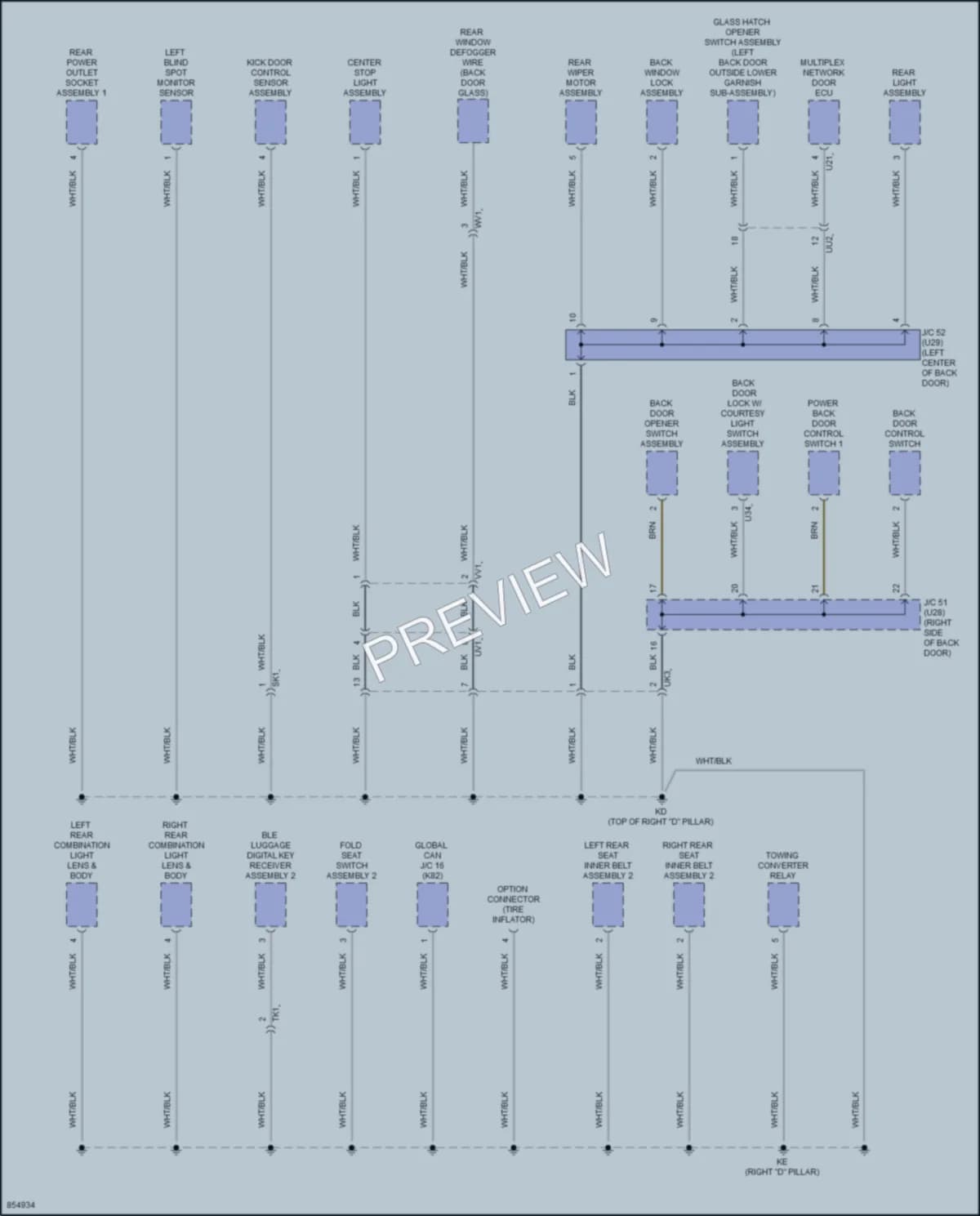 2024 Lexus GX550 Ground Distribution wiring diagram preview