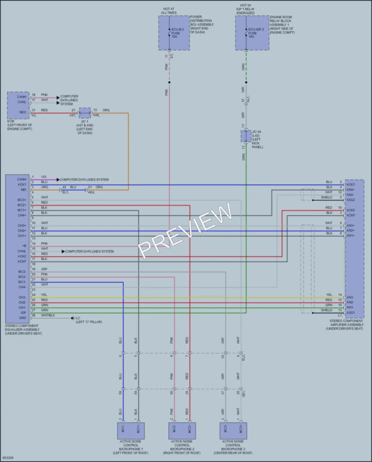 2024 Lexus GX550 Radio wiring diagram preview
