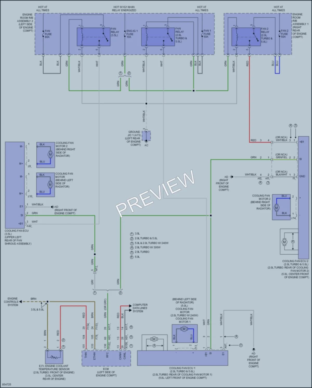 2024 Lexus IS350 Cooling Fan wiring diagram preview