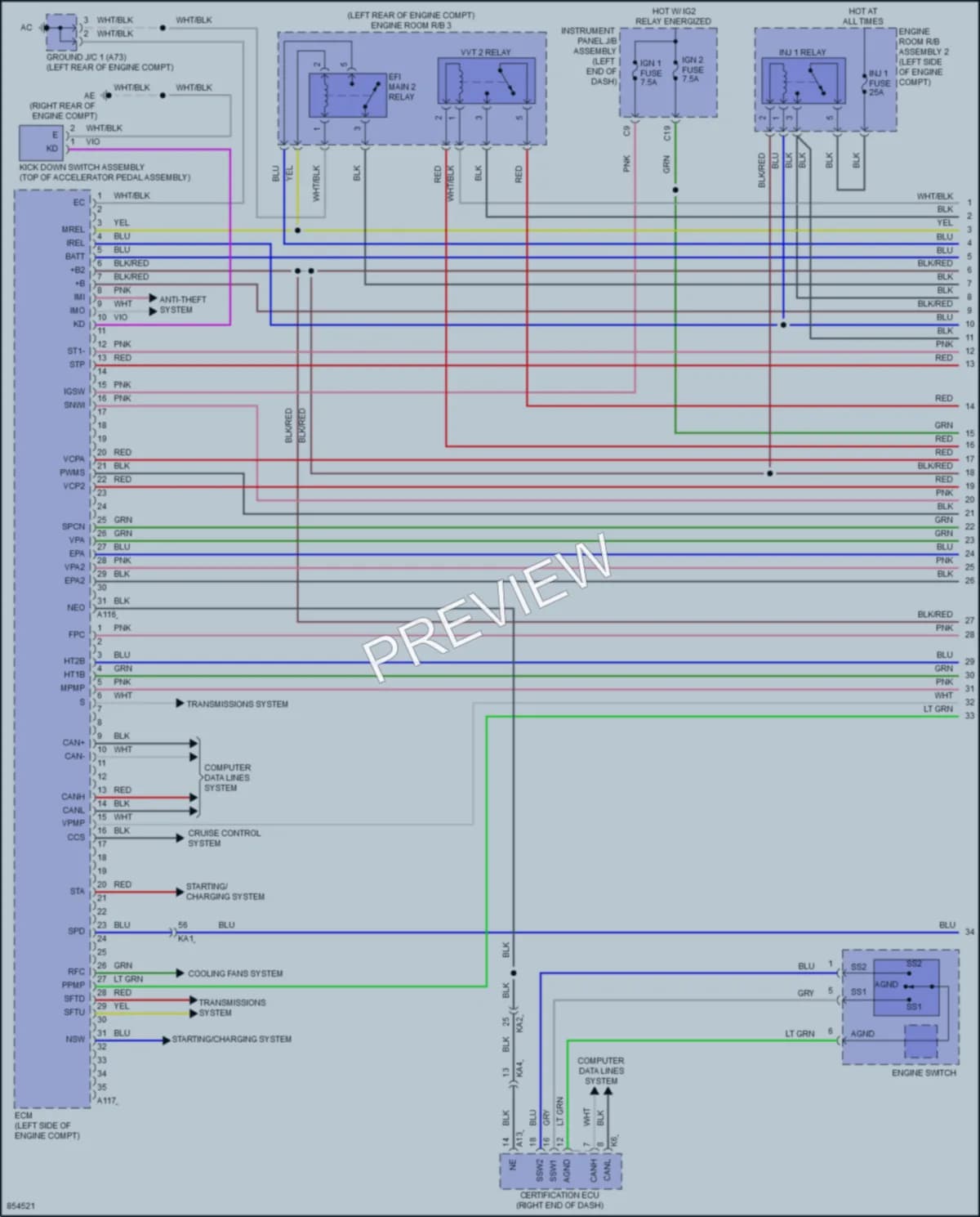 2024 Lexus IS500 Engine Performance wiring diagram preview