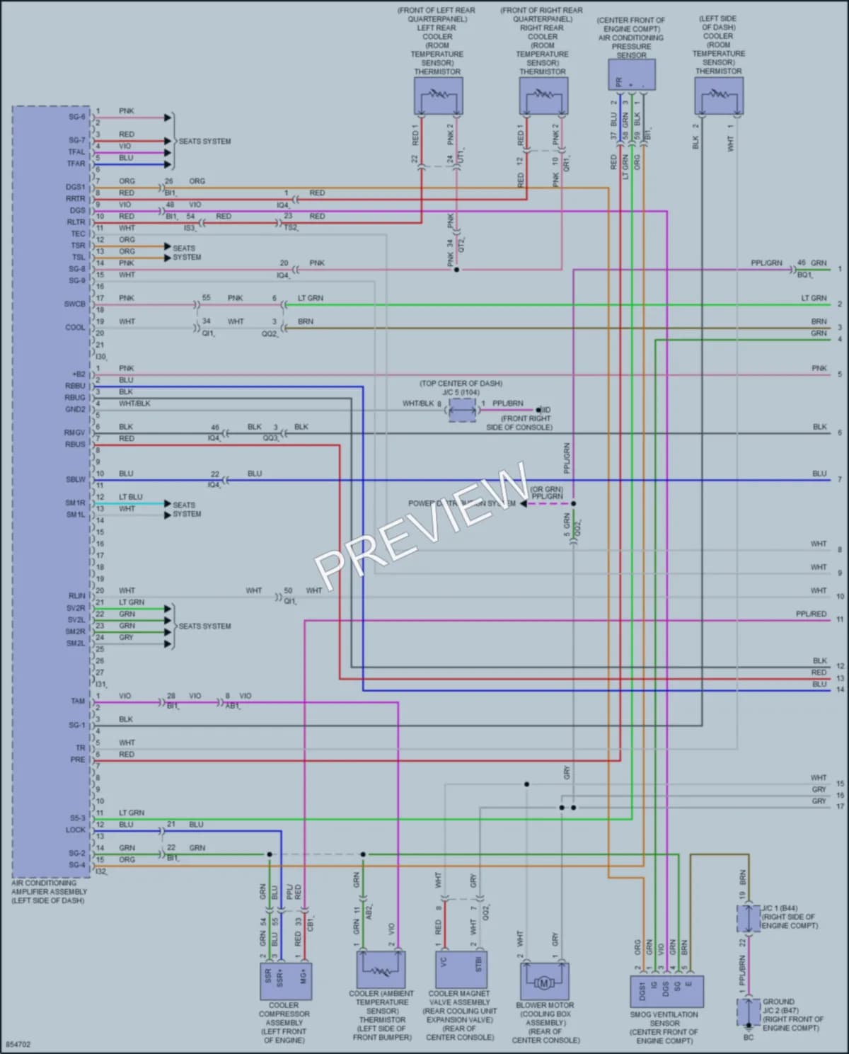 2024 Lexus LX600 Air Conditioning wiring diagram preview