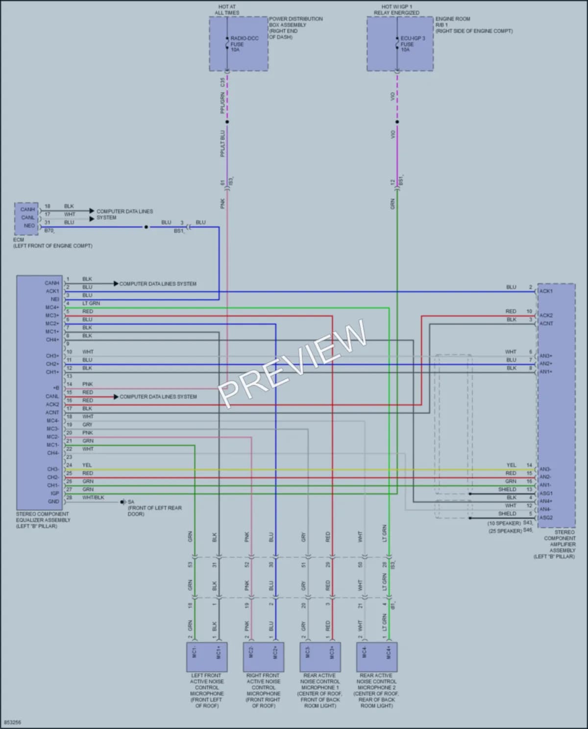 2024 Lexus LX600 Radio wiring diagram preview