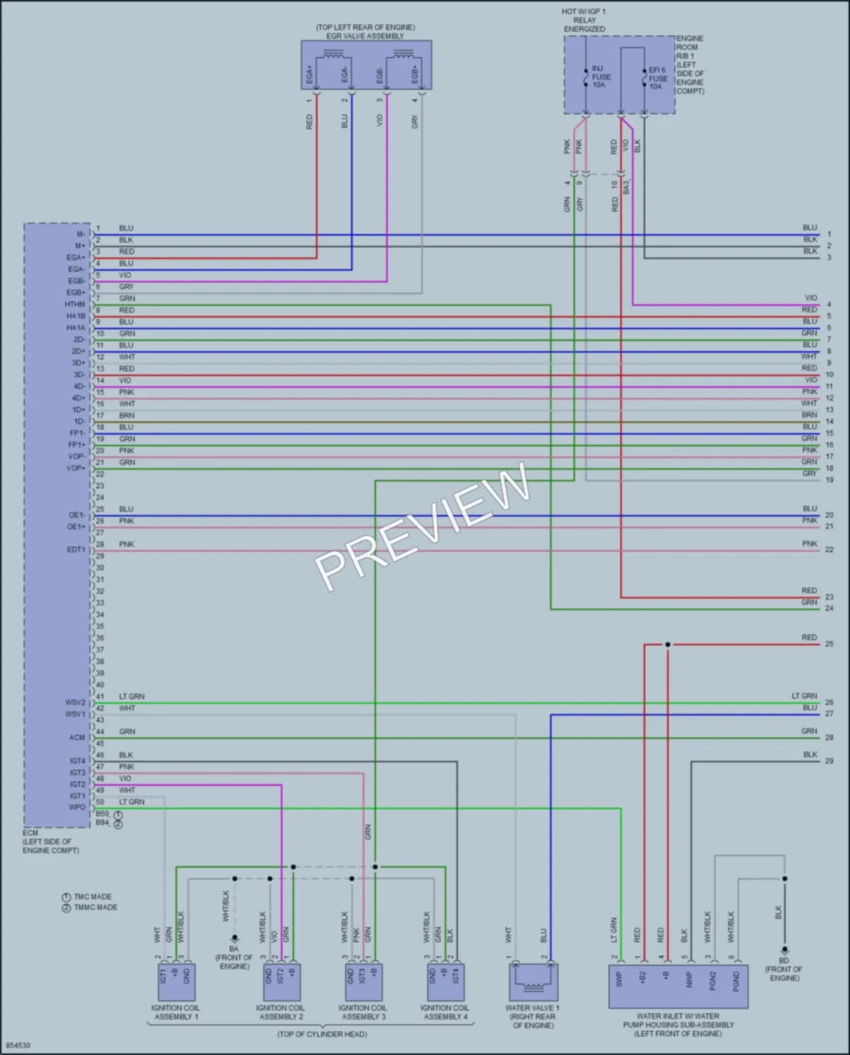 2024 Lexus NX250 Engine Performance wiring diagram preview