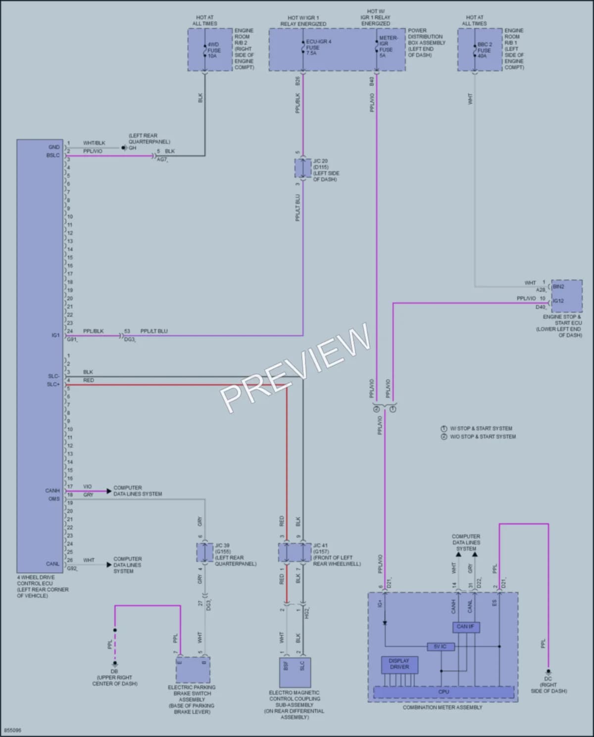 2024 Lexus NX350 Transmission wiring diagram preview