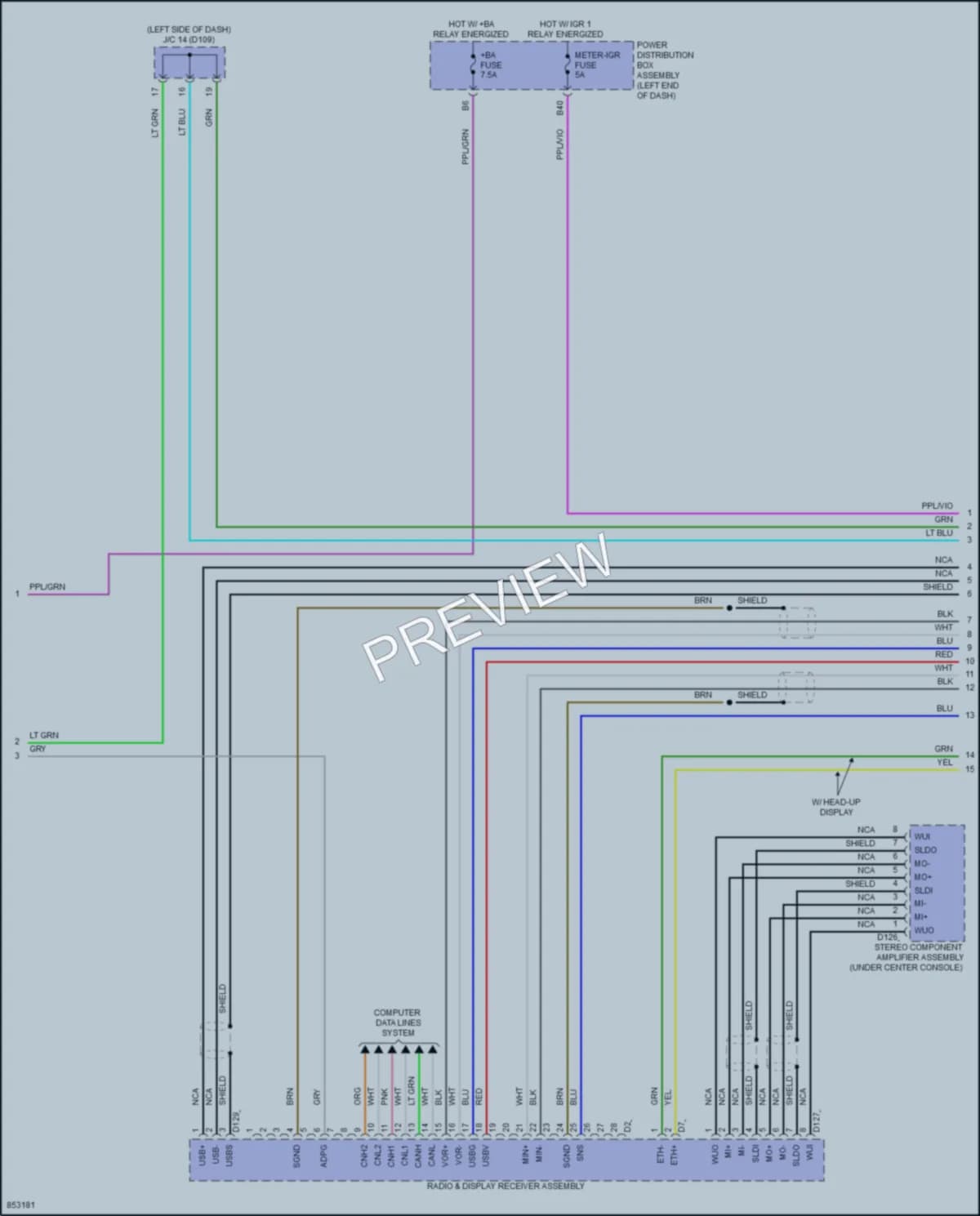 2024 Lexus NX450h Navigation wiring diagram preview
