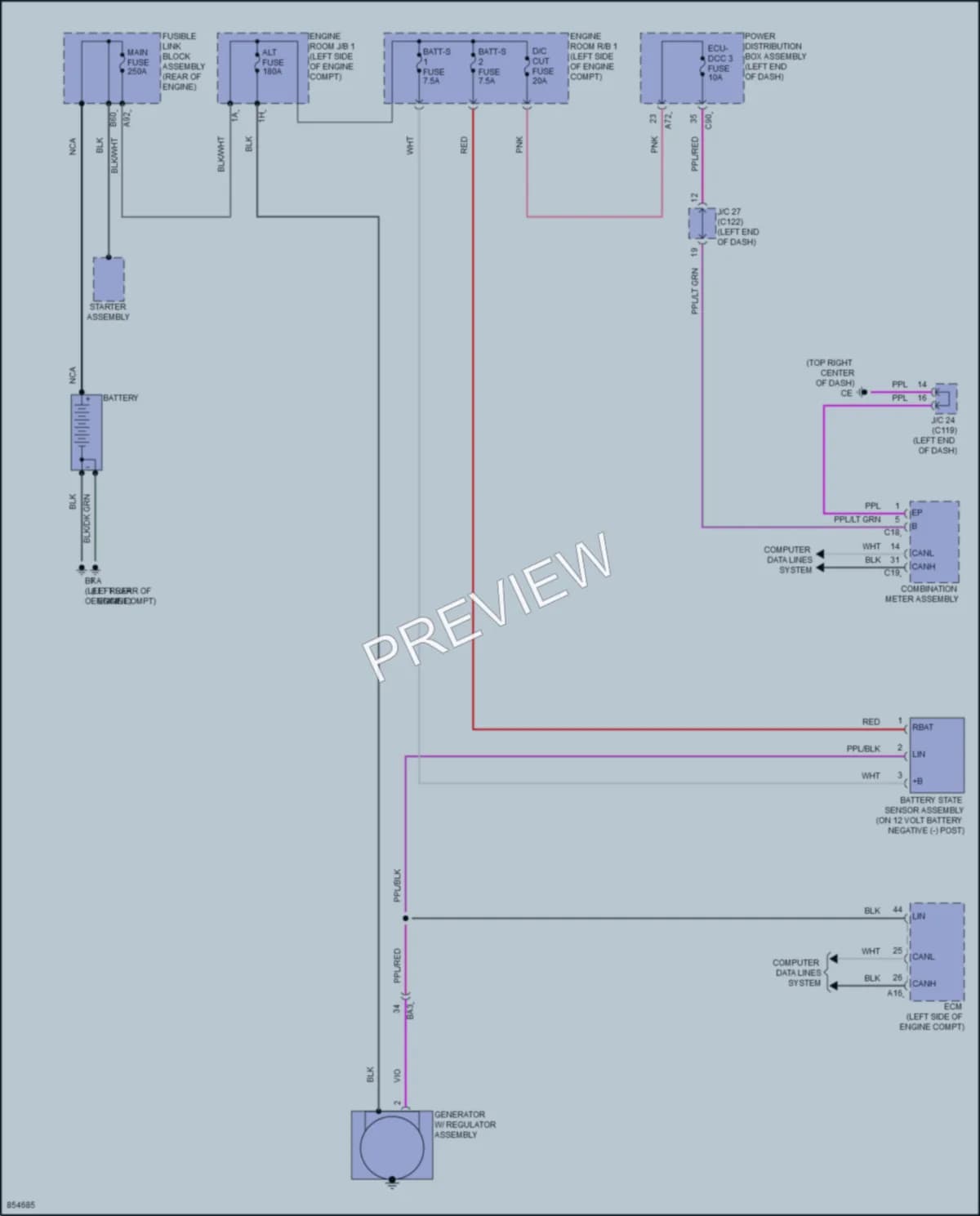 2024 Lexus RX350 Starting Charging wiring diagram preview