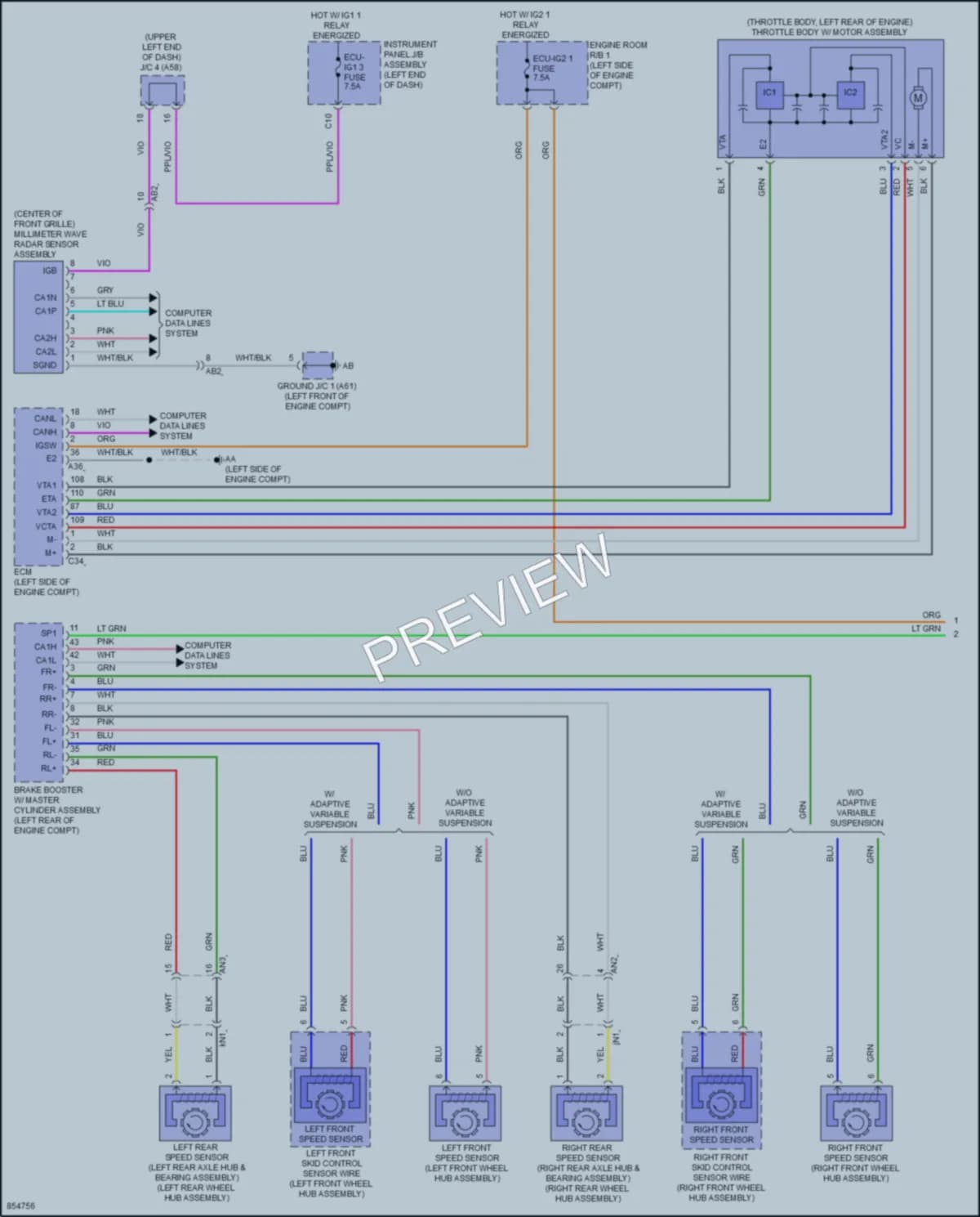 2024 Lexus UX250h Cruise Control wiring diagram preview