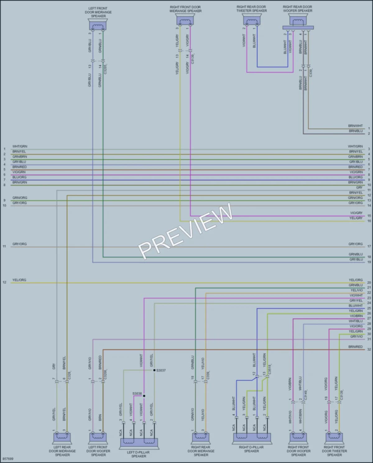 2024 Lincoln Aviator Navigation wiring diagram preview