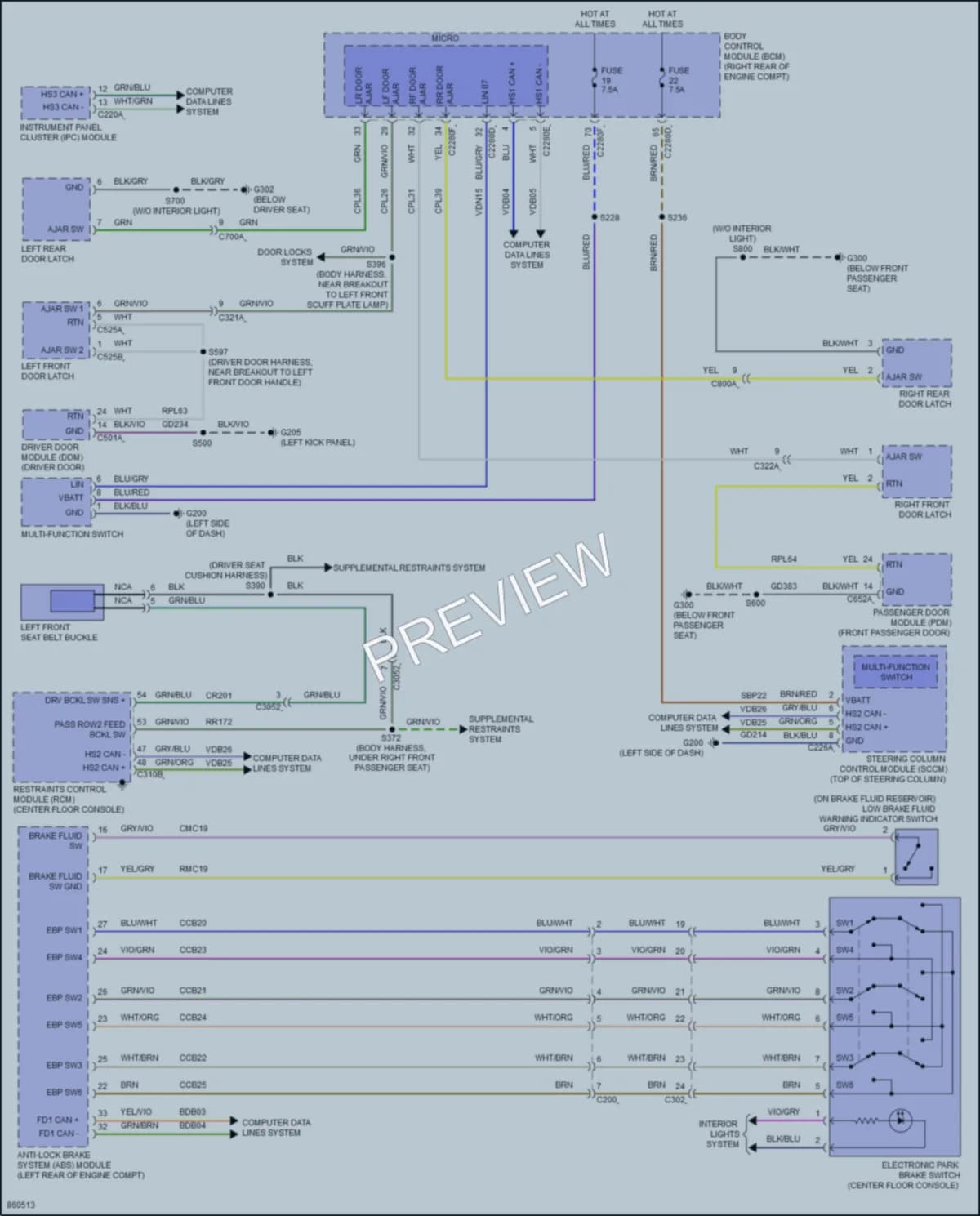 2024 Lincoln Corsair Warning Systems wiring diagram preview