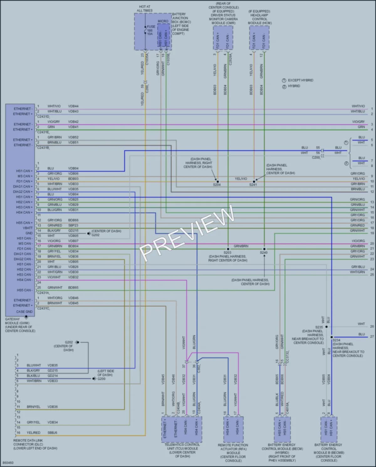 2024 Lincoln CorsairPlugIn Computer Data Lines wiring diagram preview